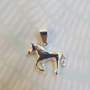 Sterling silver horse charm